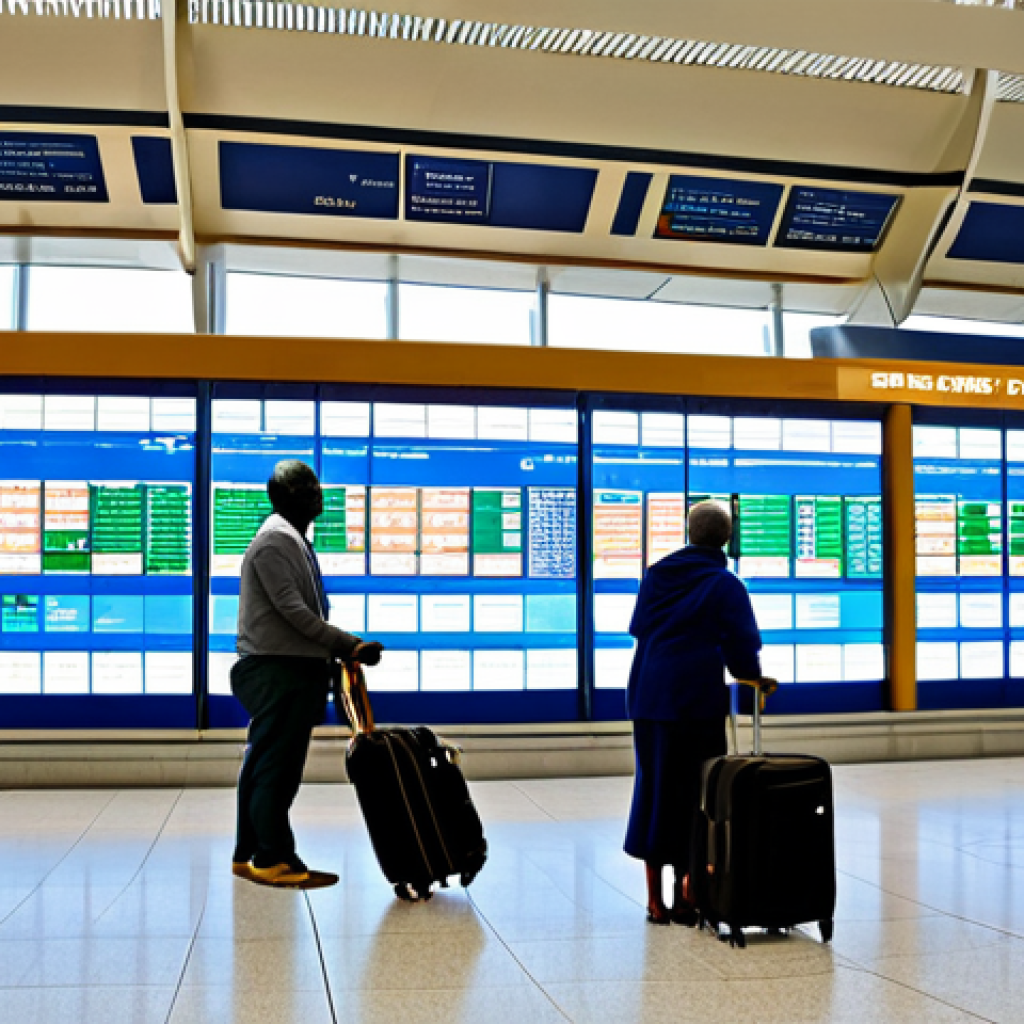 **
"A brightly lit airport terminal showcasing departure screens listing flights to Comoros. Passengers are fully clothed in appropriate travel attire, some pulling suitcases. The atmosphere is bustling and positive, safe for work, appropriate content, professional, family-friendly, perfect anatomy, correct proportions, natural pose, well-formed hands, proper finger count, natural body proportions, professional photography, high quality, fully clothed, modest clothing."
**
