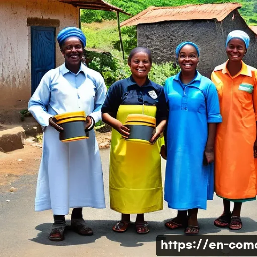 코모로 소방 안전 관리 - **Prompt: Comorian Community Fire Drill**
    "A vibrant and bustling scene in a traditional Comoria...