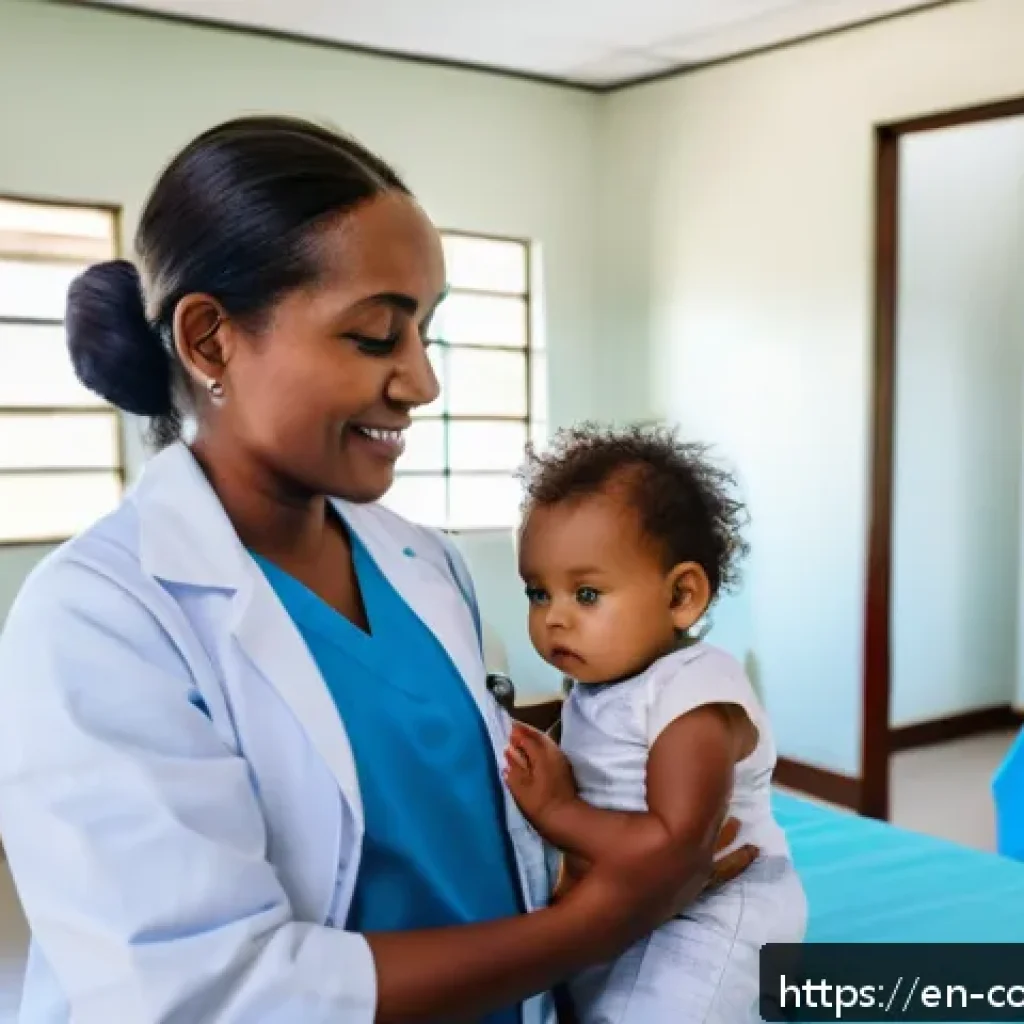 코모로 의료 관광 가능성 - A modern medical clinic interior in Comoros featuring certified healthcare professionals attending t...